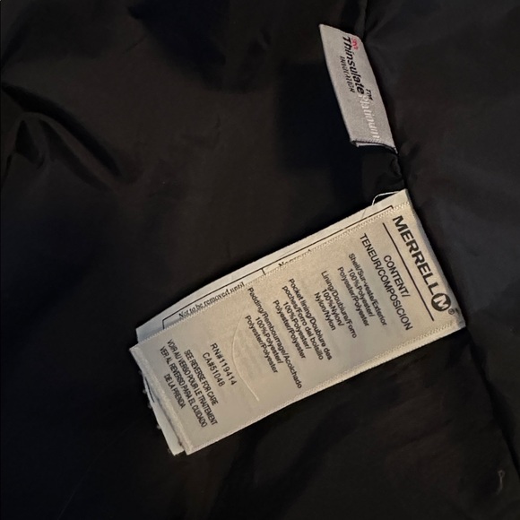 Merrell Black Puffer Jacket - Picture 5 of 7